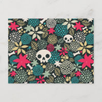 Crâne dans les fleurs