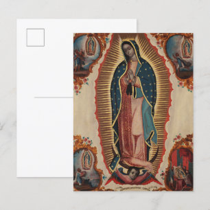 Invitation Carte Postale Dame de Guadalupe, 1780 par Sebastian Zalcedo