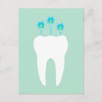 Dent de célébration avec bougies