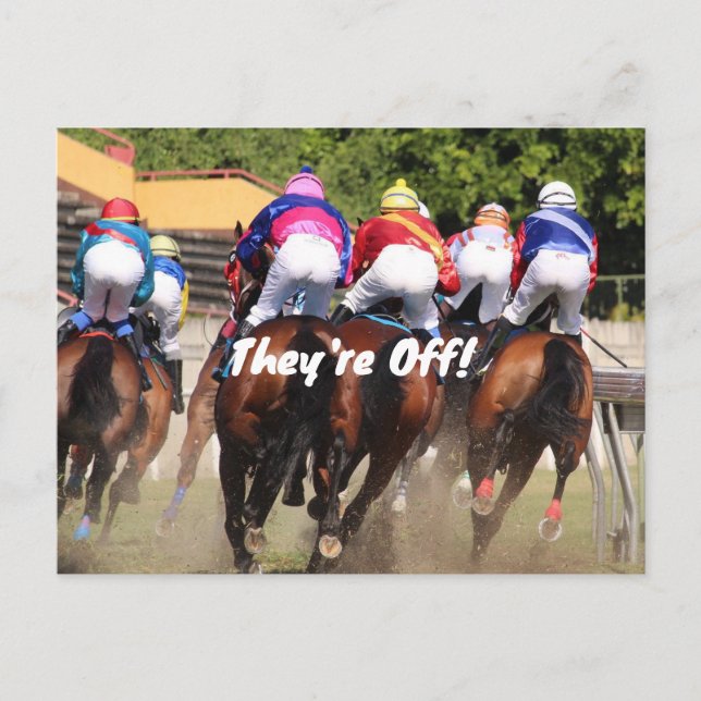 INVITATION CARTE POSTALE DERRIÈRE L'INVITATION À LA COURSE (Devant)