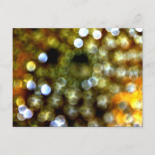 Invitation Carte Postale Design Gold