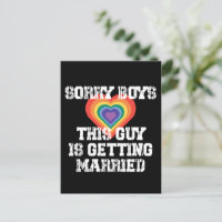 Désolé Garçons Ce Gars Se Marie Gay