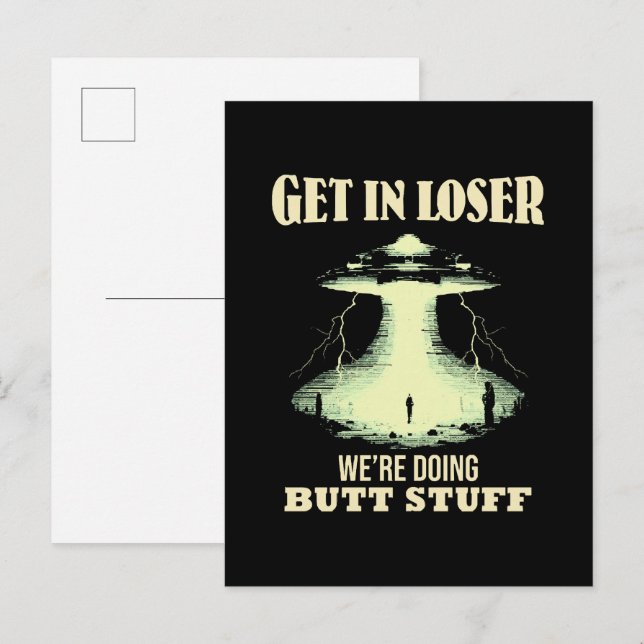 Invitation Carte Postale Devenez perdant - Nous faisons des trucs de Butt (Devant / Derrière)