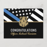 Diplôme de police Ligne bleue Indicateur Police