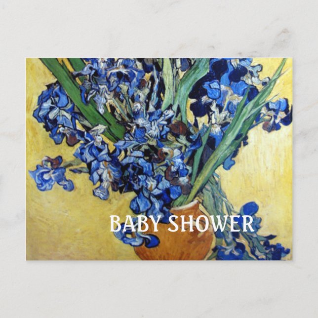 Invitation Carte Postale Douche nuptiale. Vincent van Gogh (Devant)