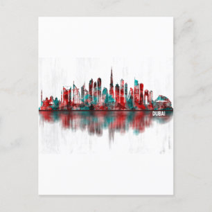 Invitation Carte Postale Dubaï United Arab Emirat Skyline