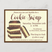 Échange de biscuits de Noël des barres Nanaimo can