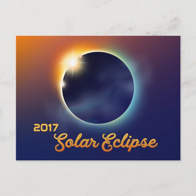 Invitation Carte Postale Éclipse solaire | Astronomie (Devant)
