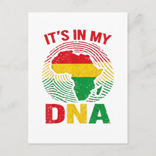 Invitation Carte Postale Empreinte africaine Histoire noire