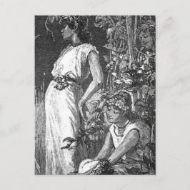 Invitation Carte Postale Fées afro-américaines (Fête des mariées)