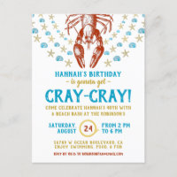 Fête d'anniversaire | Nautical Beach Crayfish Adul