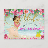 Fête de Baby Shower Aloha sur la plage Hawaïenne R