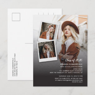 Invitation Carte Postale Fête de fin d'études 2026 Multi Photo
