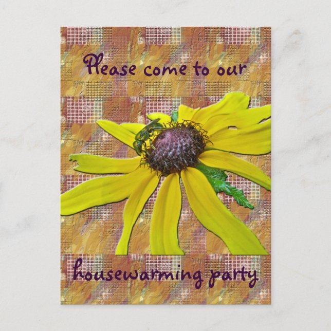Invitation Carte Postale Fête de l'abeille et de l'ormeau noir Susan Houser (Devant)