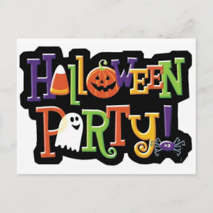 Invitation Carte Postale Fête d'Halloween