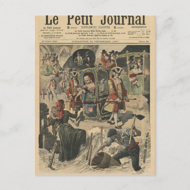 Invitation Carte Postale Fête donnée par la Ville de Paris (Devant)