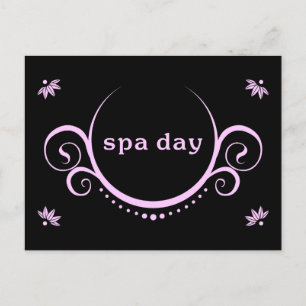 Invitation Carte Postale fête du jour spa