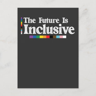 Invitation Carte Postale Fierté LGBT L'Avenir Est Inclusif Gay Lesbian