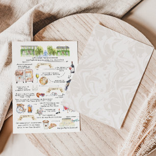 Invitation Carte Postale Fin de semaine de bachelorette Savannah, Géorgie