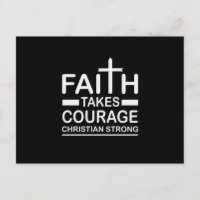 Foi Chrétienne Forte Prend du Courage Religieux