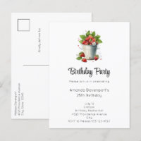 Fraises dans un seau Anniversaire