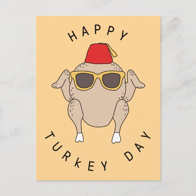 Invitation Carte Postale FRIENDS™| Joyeuse fête de la Turquie (Devant)