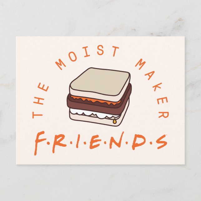 Invitation Carte Postale FRIENDS™| Le faiseur humide (Devant)