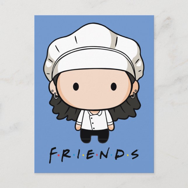 Invitation Carte Postale FRIENDS™| Monica Chibi (Devant)