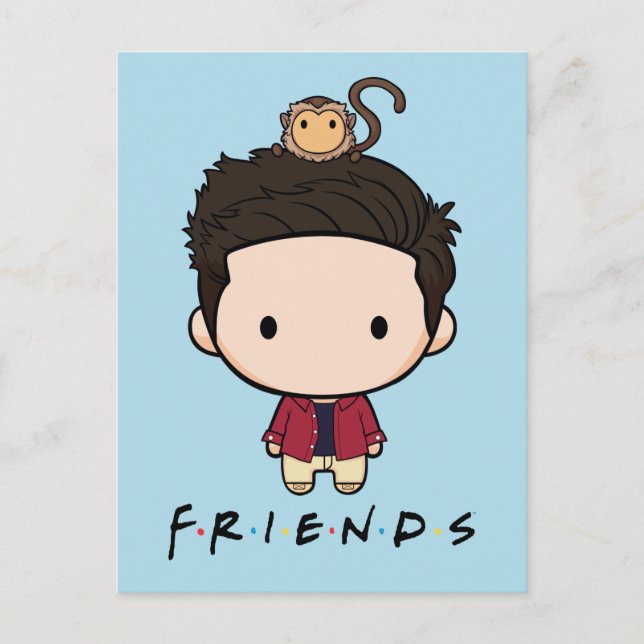 Invitation Carte Postale FRIENDS™| Ross Chibi (Devant)
