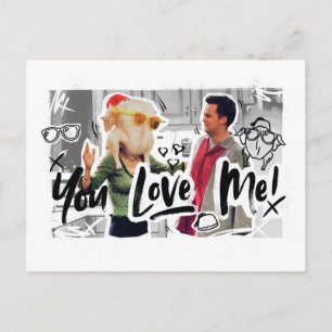 Invitation Carte Postale FRIENDS™  Thanksgiving Tête Monica