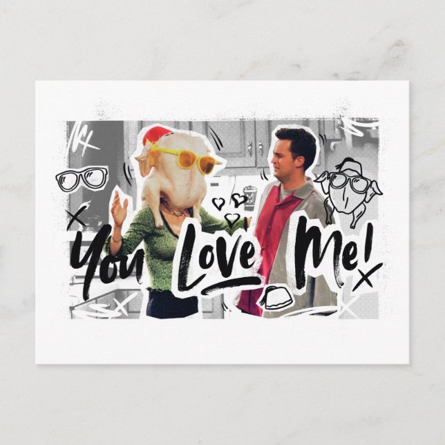 Invitation Carte Postale FRIENDS™| Thanksgiving Tête Monica (Devant)