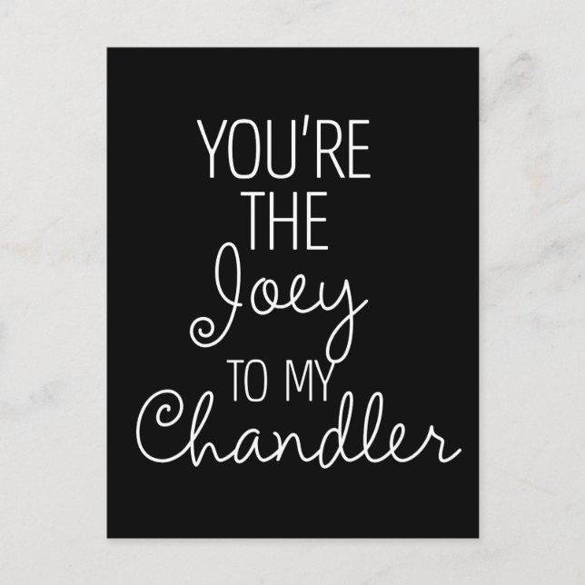 Invitation Carte Postale FRIENDS™| Tu es la Joey à mon Chandler (Devant)