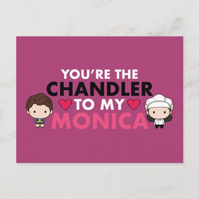 Invitation Carte Postale FRIENDS™| Tu es le Chandler de ma Monica (Devant)