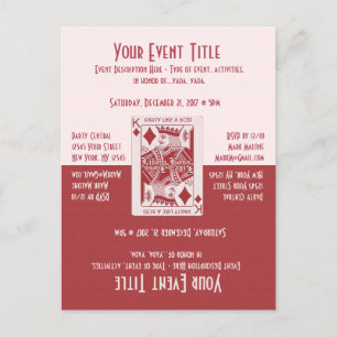 Invitation Carte Postale Fun Game Soirée