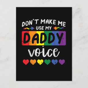 Invitation Carte Postale Gay Ne Me Force Pas À Utiliser La Voix De Papa