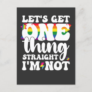 Invitation Carte Postale Gay Pride LGBT Obtient Une Chose Je ne suis pas