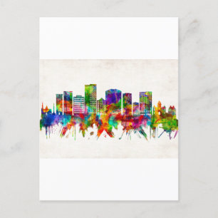 Invitation Carte Postale Greenville Caroline du Sud Skyline