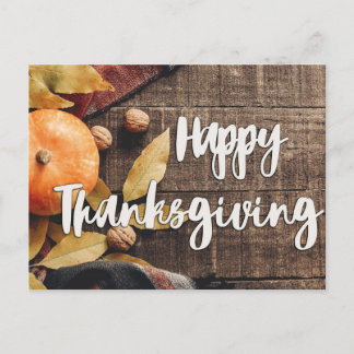 Invitation Carte Postale Happy Thanksgiving