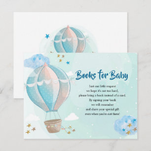 Invitation Carte Postale Haut de Baby shower Livres pour bébé