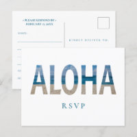 Hawaii Beach Wedding Aloha Photo RSVP