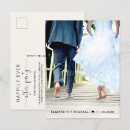 Invitation Carte Postale Heureux Jamais Après La Réception De La Crème Phot