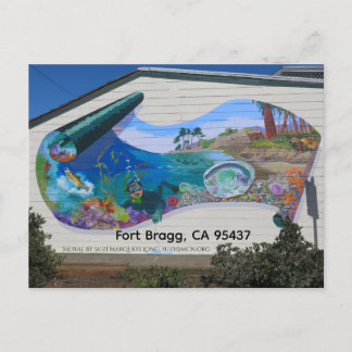 Invitation Carte Postale Histoire de Fort Bragg, CA dans une fresque !