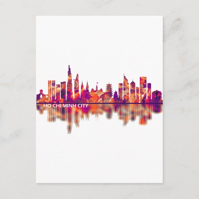 Invitation Carte Postale Ho Chi Minh City Vietnam Skyline (Devant)