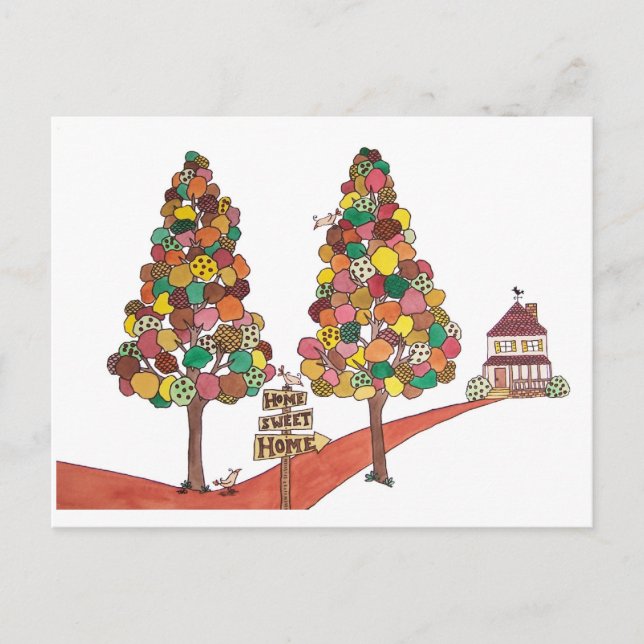 Invitation Carte Postale Home Sweet Home (Devant)