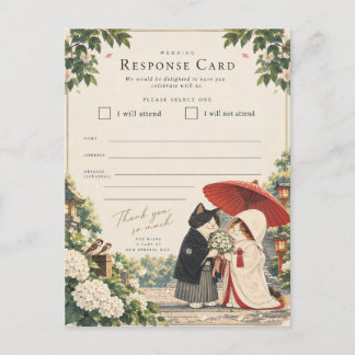 Invitation Carte Postale Hydrangea Blessing