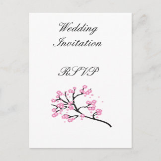 Invitation Carte Postale Idées de mariage modernes et élégantes avec des fl