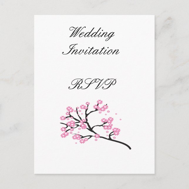 Invitation Carte Postale Idées de mariage modernes et élégantes sous les ce (Devant)