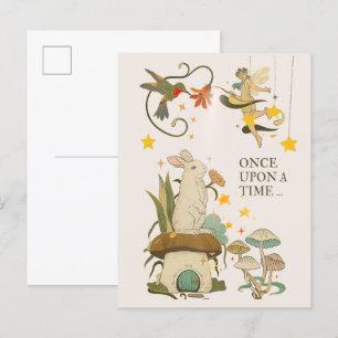 Invitation Carte Postale Il était une fois : Un conte de fées pour enfants