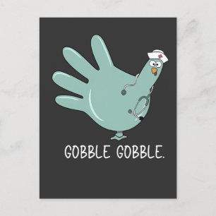 Invitation Carte Postale Infirmière Urgences Dinde Gobble Squad Infirmière 