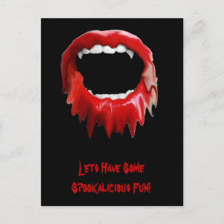 Invitation Carte Postale Invitation-crocs saignants
